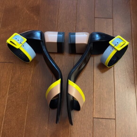 Pierre Hardy Patent Leather Multi-Colour Sandals - Picture 3 of 6